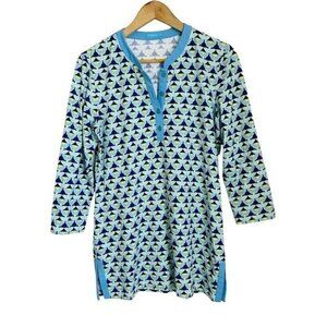 J.McLaughlin Catalina Cloth TunicBlue Size Medium